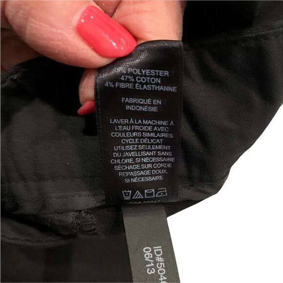 Express columnist jet black slacks. Size 2  short - Picture 3 of 7
